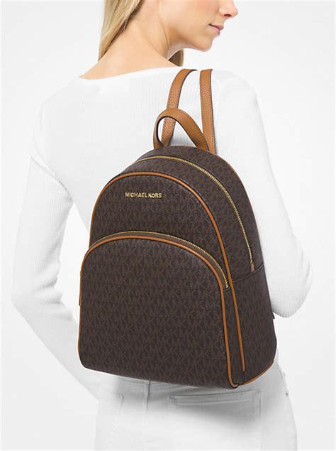 michael michael kors abbey medium logo backpack|Abbey Medium Logo Backpack .